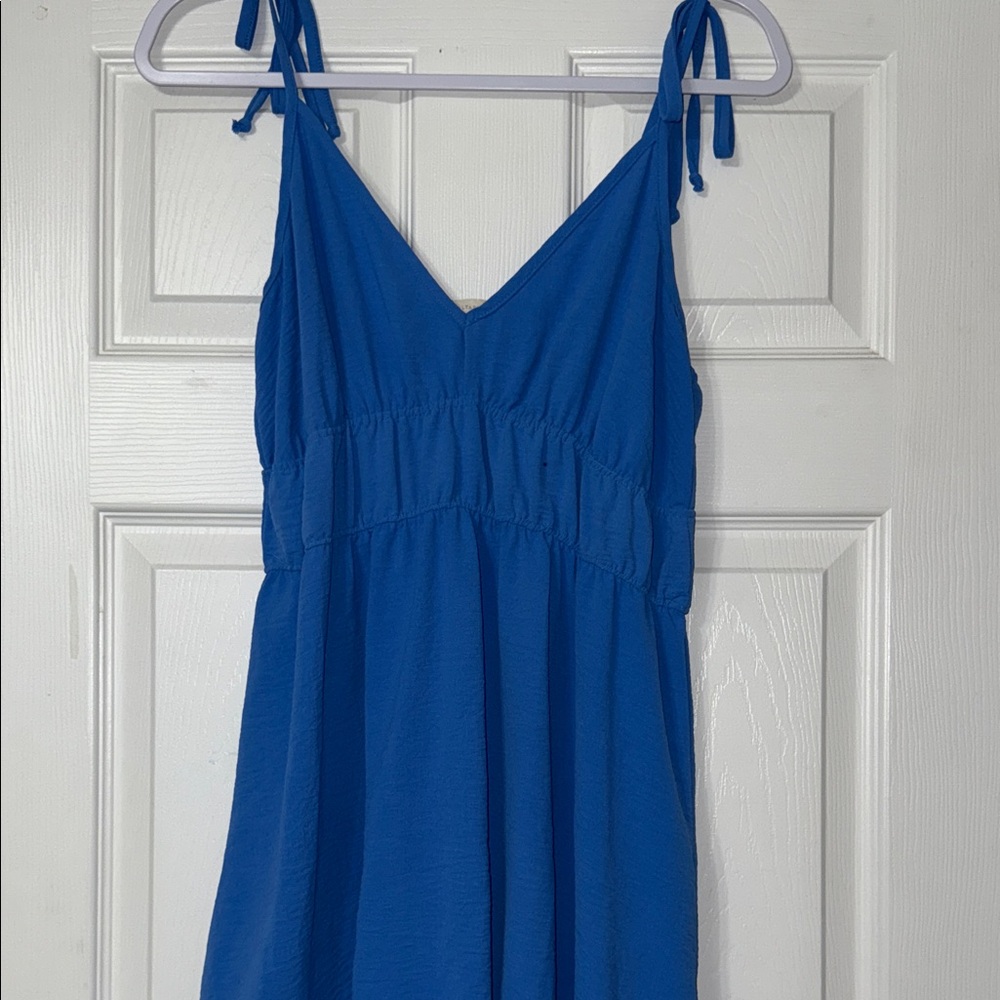 Altar'd State Vibrant Blue V-Neck Top